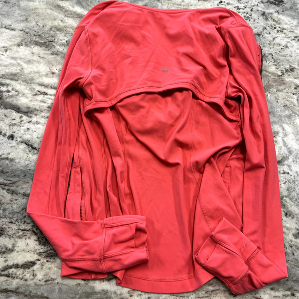 Lululemon Define Coral Pink Hooded Jacket Size 6