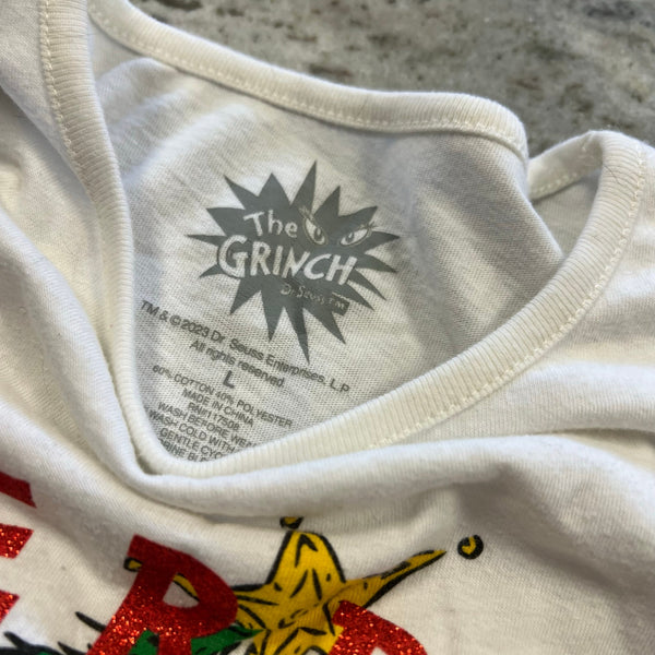 Merry Grinchmas Girls Two Piece Lounge Set Size Youth Large