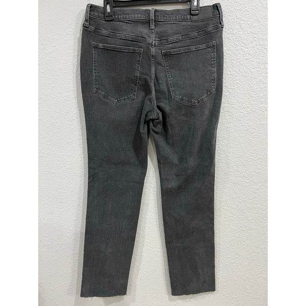 NWT Madewell Mid Rise Stovepipe Black Jeans Size 31