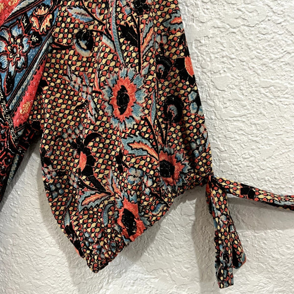 Newbury Kustom Boutique V-Neck Button Front Maxi Dress Medium