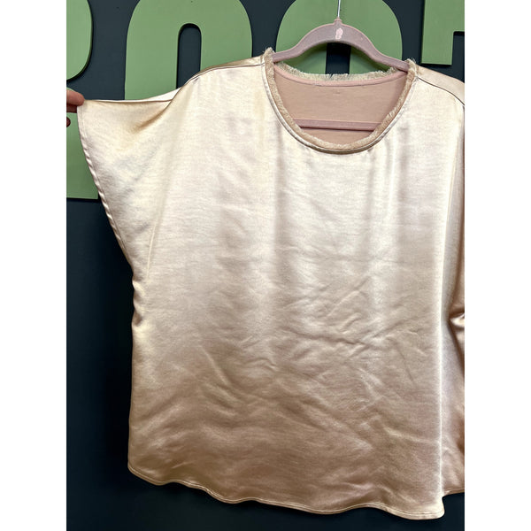 Women's Blush Scoop Neck Blouse Size Large