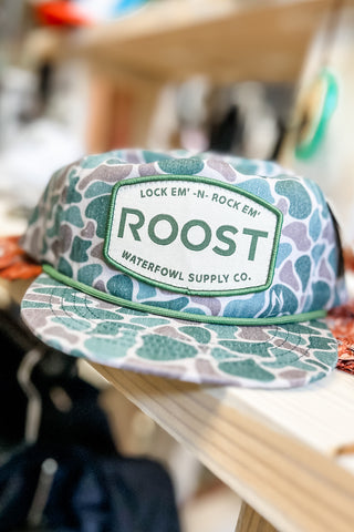 Roost Old School Camo Patch Rope Hat