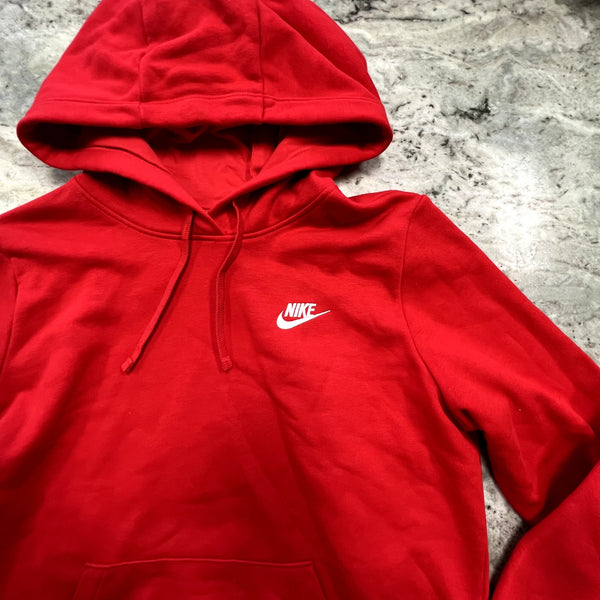 NWT Nike Women's Red Hooded Pullover Size Medium