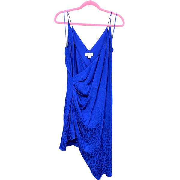 Cushnie Royal Blue Leopard Cocktail Dress Size 4