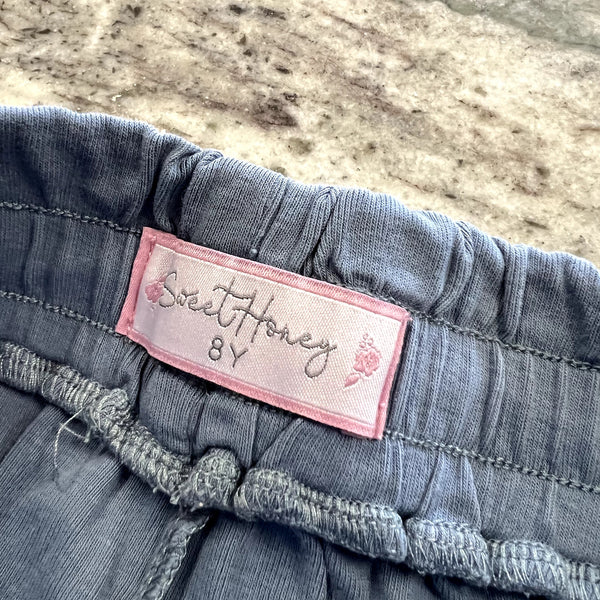 Sweet Honey Girls Blue Cotton Shorts Size Youth 8