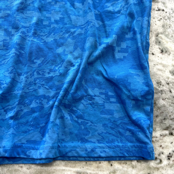Under Armour Men's Blue Camo Tee Size Medium
