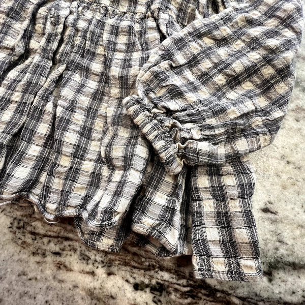 Chelsea & Violet Girls Plaid Babydoll Blouse Size 3T