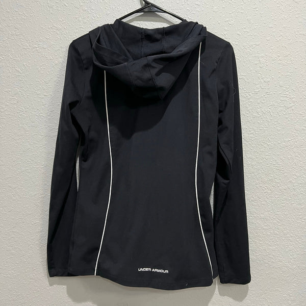 Under Armour All Season Gear Black Full Zip Hooded Jacket Medium