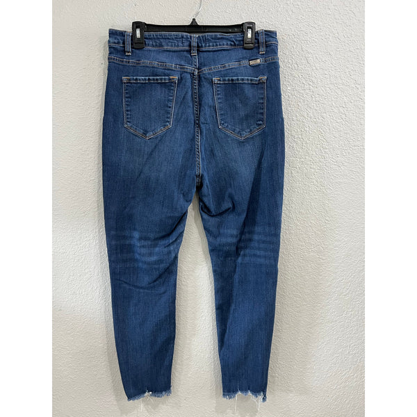 KanCan Dark Wash Button Fly Skinny Jeans Size XL