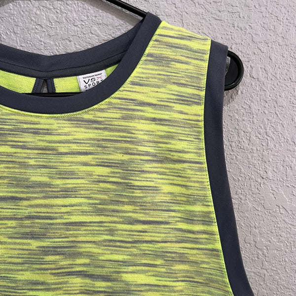 VSX Sport Neon Heathered Yellow Athletic Tank Size XS