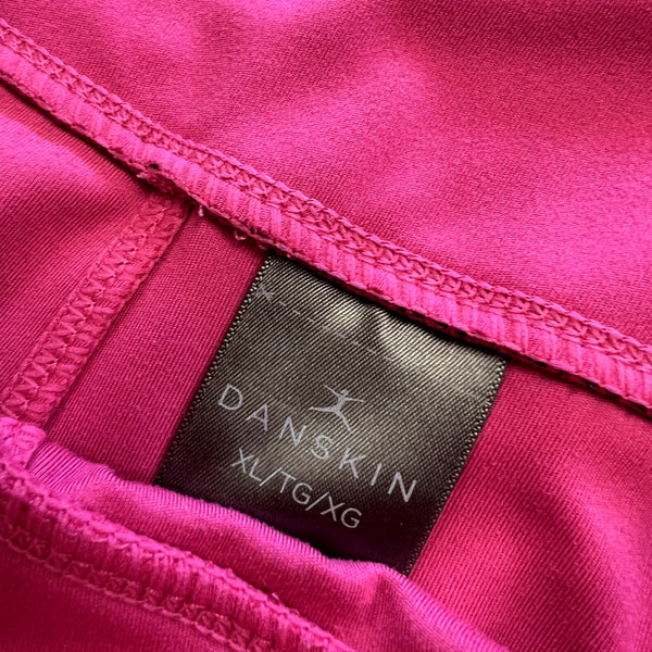 Danskin Pink Crossover Biker Shorts Size XL