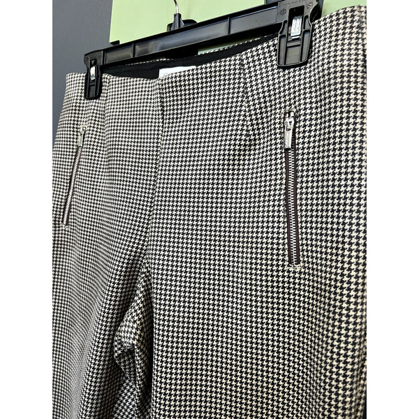 Calvin Klein Tan + Black Houndstooth Dress Pants Size 8