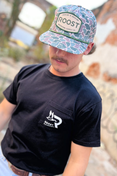Roost Old School Camo Patch Hat