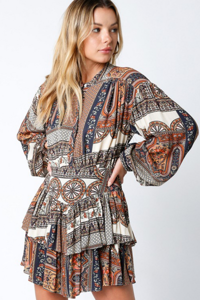 The Deidre Boho Mini Dress