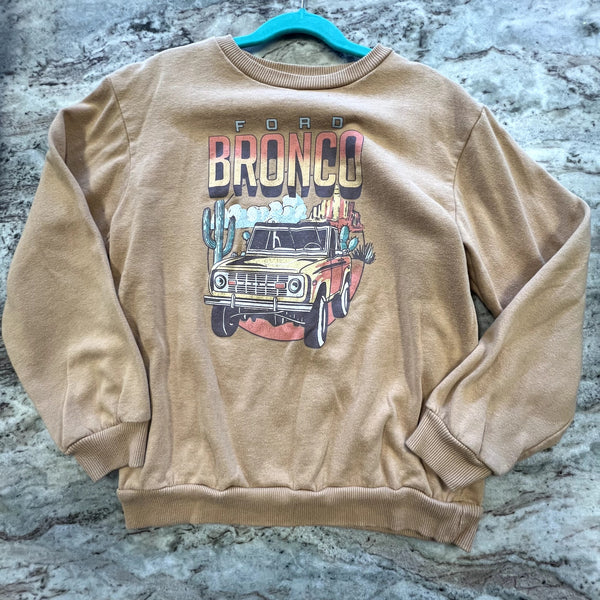 Ford Bronco Girls Graphic Sweatshirt Size Youth Large