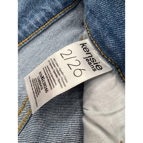 Kensie Jeans Vintage Luxe Ella High Rise Straight Leg Jeans Size 26