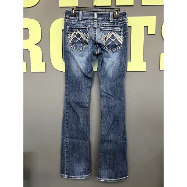 Ariat Real Denim Dark Wash Bootcut Jeans Size 28 Long