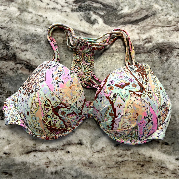Victoria's Secret Bohemian Push Up Swim Top Size 34D