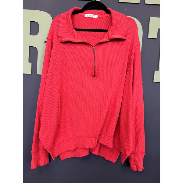 Free People We the Free Red Walk Away Tunic Medium