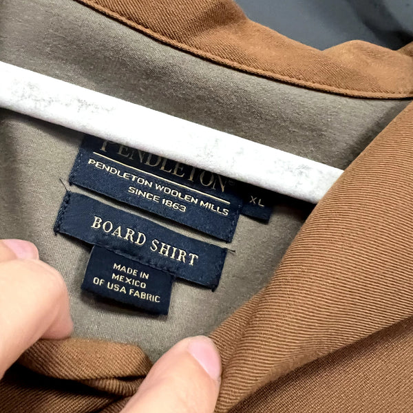 Pendleton VTG Wool Flannel Button Up Board Shirt Size XL