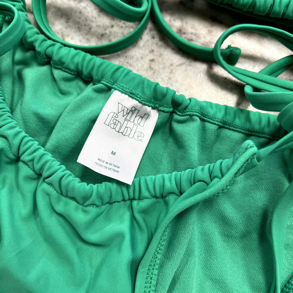 Wild Fable Green String Bikini Size Small/Med