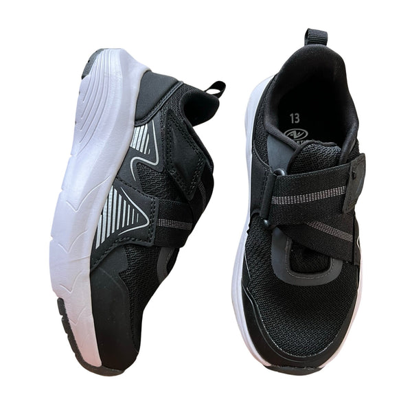 Athletic Works Black Velcro Boys Sneakers Size 13
