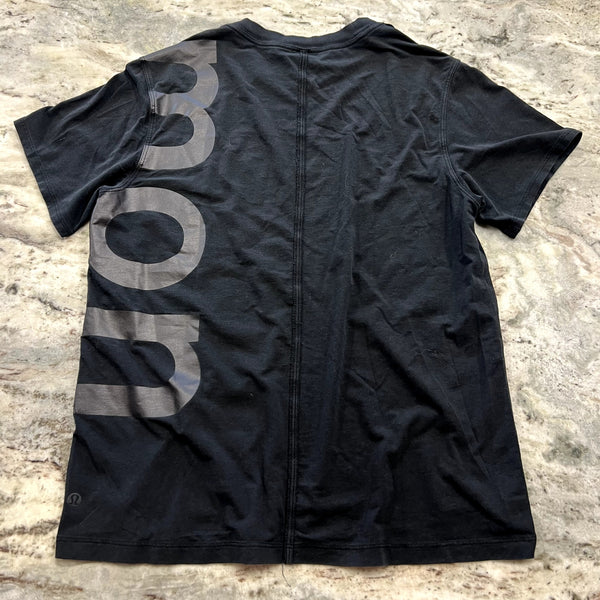 Lululemon All Yours Black Boyfriend Tee Size 8