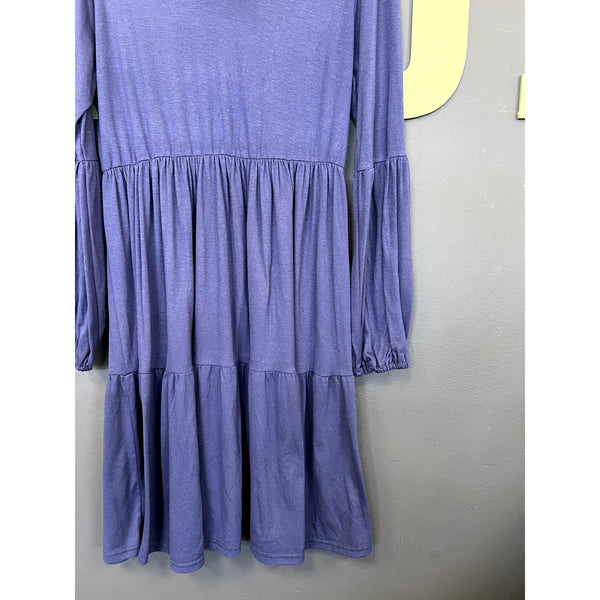 Sherosa Blue Tiered Mini Dress Size Large