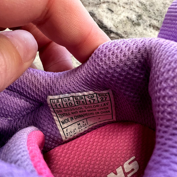 Skechers Girls Purple Velcro Sneakers Size Youth 11