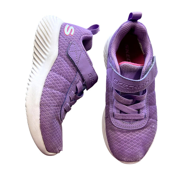 Skechers Girls Purple Velcro Sneakers Size Youth 11