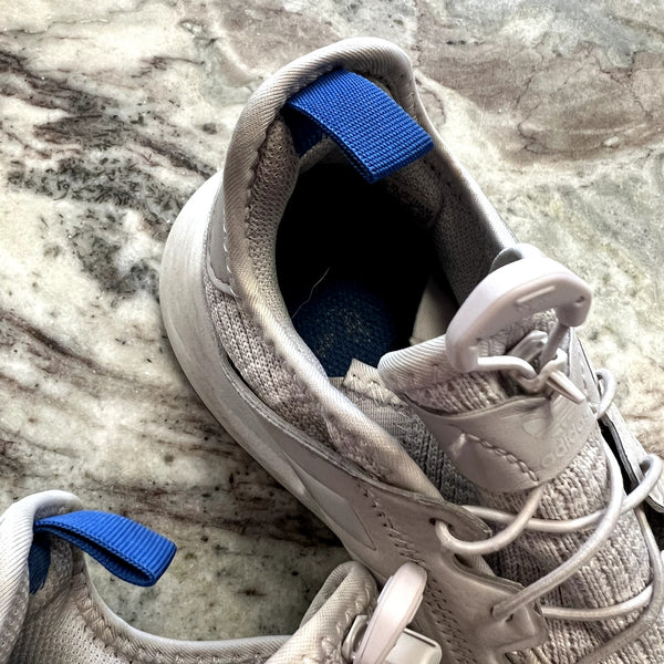 Adidas Men's Gray + Blue Athletic Sneakers Size 6
