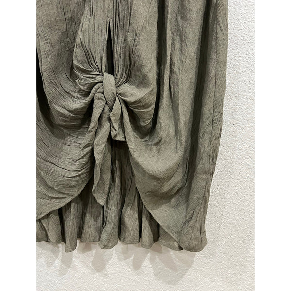 Sweet Lovely by Jen Olive Green Maxi Skirt Large