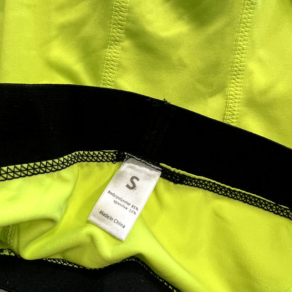 Men's 3/4 Compression Leggings Neon Yellow Size Small