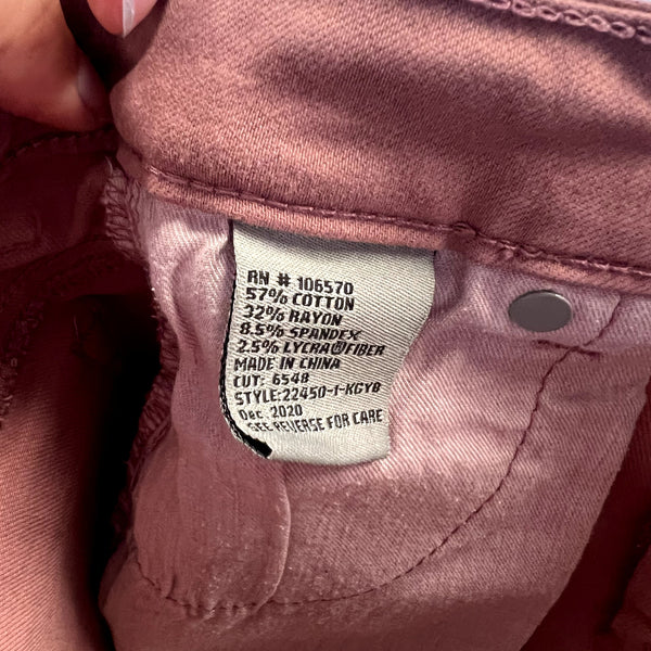 Tractr Girls Brittany Fray Hem Cut Off Denim Maroon Shorts Size 8