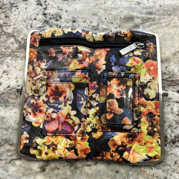 Hobo Floral Frame Clutch Wallet