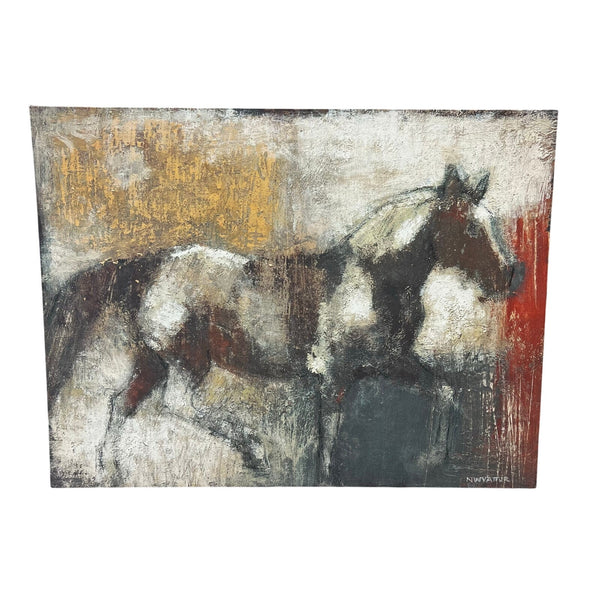 Farmhouse Western Horse Painted Canvas Wall Decor 30x40