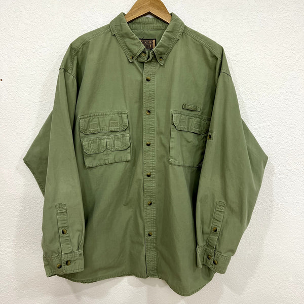 Vintage Sports Afield Sage Green Heavyweight Utility Hunting Shirt XXL