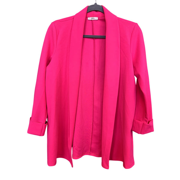 Jodifl Boutique Hot Pink Open Front Blazer Size Small