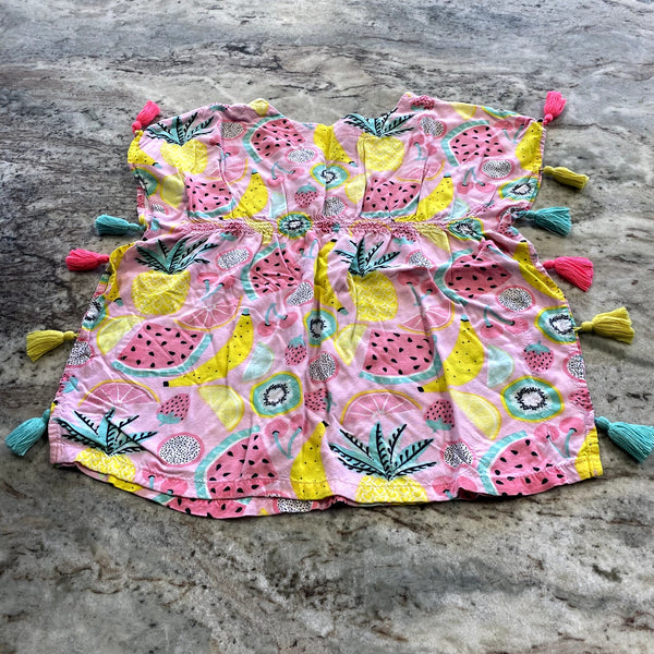 Cat & Jack Fruit Fringed Swim Coverup Size 2T