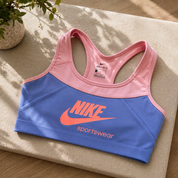 Nike Dri Fit Color Block Sports Bra Youth Size Large
