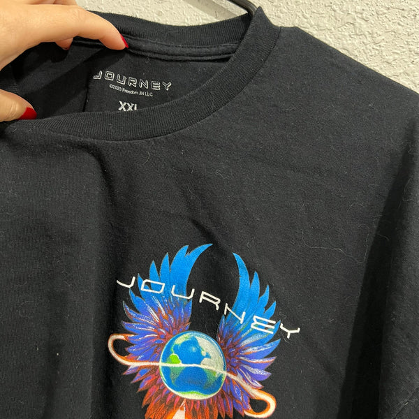 Journey Short Sleeve Black Band Graphic Tee Size XXL