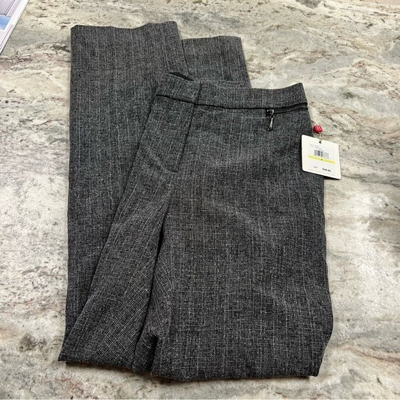NWT Rafaella Curvy Charcoal Black Dress Pants Womens Size
