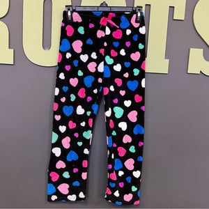 Girls Plush Heart Fleece Pajama Pant Size Large