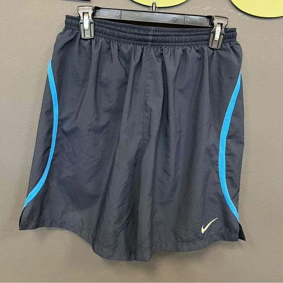 Nike Dri-Fit Navy Blue Lined Athletic Shorts Size Large