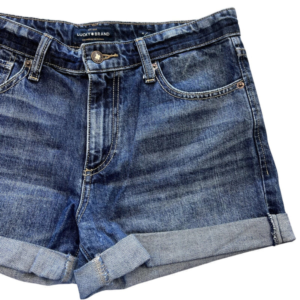 Lucky Brand Cuffed Boyfriend Shorts Size 27