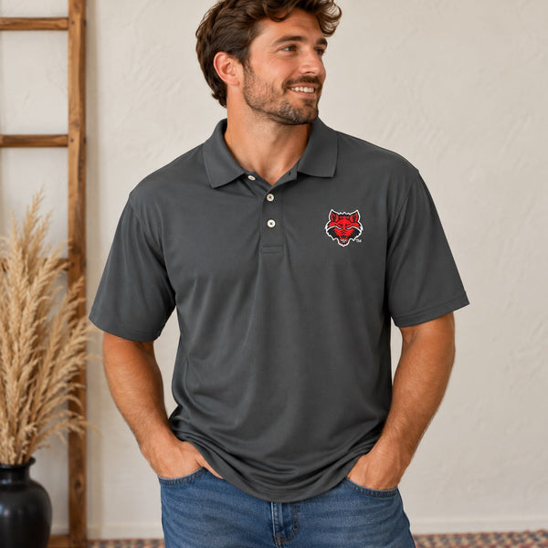 NWT Men's Arkansas State Red Wolves Gray Polo Size XL