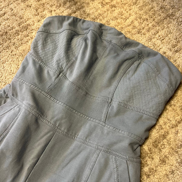 Daily Practice Anthropologie Slate Blue Strapless Jumpsuit XS