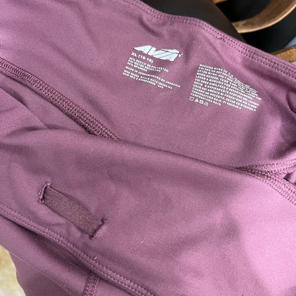 Avia Mauve Biker Shorts Size XL