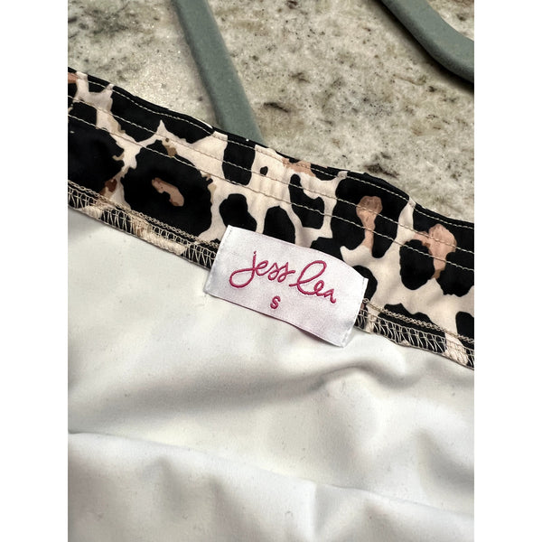 Jess Lea Leopard Side Slit Midi Skirt Size Small