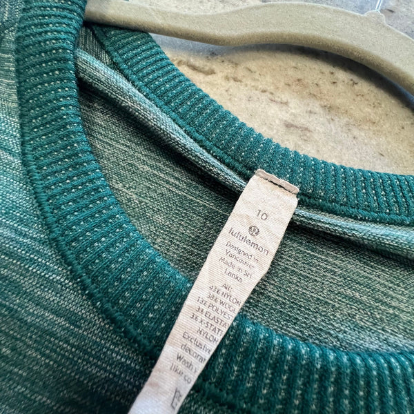 Lululemon Swiftly Tech Green Long Sleeve Top Size 10